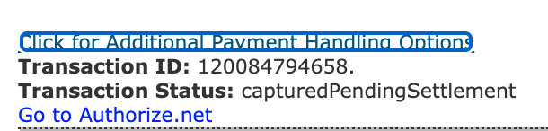 Pending Capture