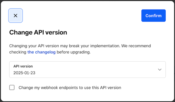 Square API Version